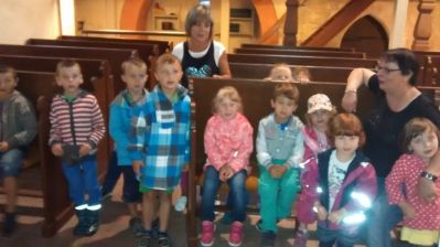 Die mittlere und groe Gruppe des "Zwergenhauses" in der Marienkirche
