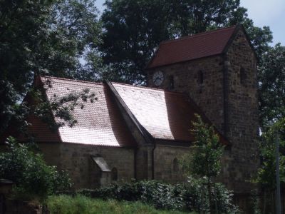Blick auf die Zorbauer Marienkirche
